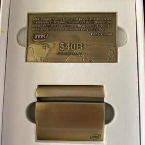 Intel souvenir, given to employees only in 2010. 15 years old.